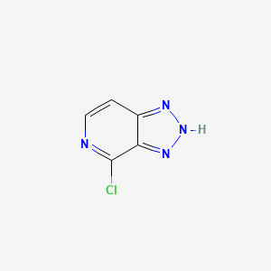 Chemical structure of 4-Chloro-3H-[1,2,3]triazolo[4,5-c]pyridine