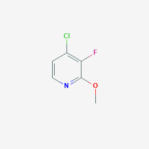Chemical structure of 4-Chloro-3-fluoro-2-methoxypyridine