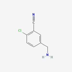Chemical structure of 4-Chloro-3-cyanobenzylamine