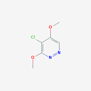 Chemical structure of 4-Chloro-3,5-dimethoxypyridazine
