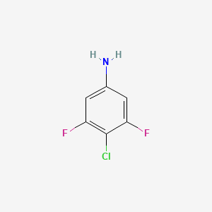 Chemical structure of 4-Chloro-3,5-difluoroaniline