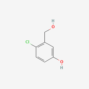 Chemical structure of 4-Chloro-3-(hydroxymethyl)phenol
