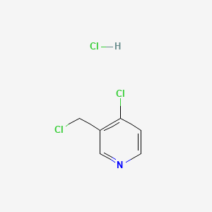 Chemical structure of 4-Chloro-3-(chloromethyl)pyridine hydrochloride