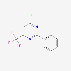 Chemical structure of 4-Chloro-2-phenyl-6-trifluoroMethyl-pyriMidine