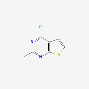Chemical structure of 4-Chloro-2-methylthieno[2,3-d]pyrimidine