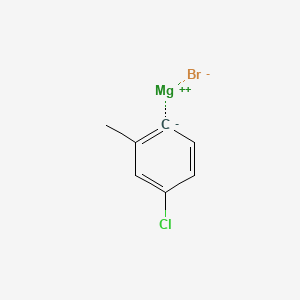Chemical structure of 4-Chloro-2-methylphenylmagnesium bromide