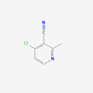 Chemical structure of 4-Chloro-2-methylnicotinonitrile