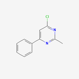 Chemical structure of 4-Chloro-2-methyl-6-phenylpyrimidine