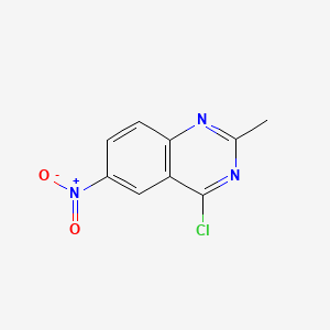 Chemical structure of 4-Chloro-2-methyl-6-nitroquinazoline