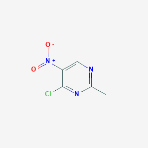 Chemical structure of 4-Chloro-2-methyl-5-nitropyrimidine