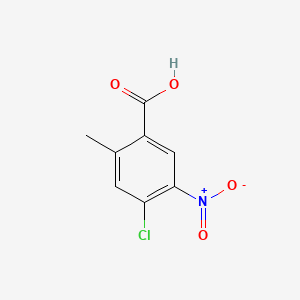 Chemical structure of 4-Chloro-2-methyl-5-nitrobenzoic acid