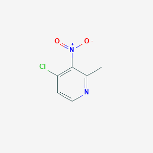 Chemical structure of 4-Chloro-2-methyl-3-nitropyridine