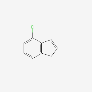 Chemical structure of 4-Chloro-2-methyl-1H-indene