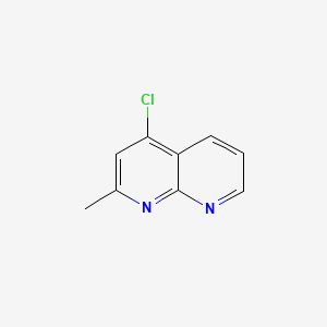 Chemical structure of 4-Chloro-2-methyl-1,8-naphthyridine