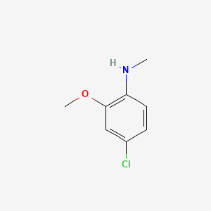 Chemical structure of 4-chloro-2-methoxy-N-methylaniline