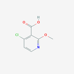 Chemical structure of 4-Chloro-2-methoxynicotinic acid