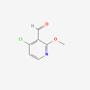 Chemical structure of 4-Chloro-2-methoxynicotinaldehyde