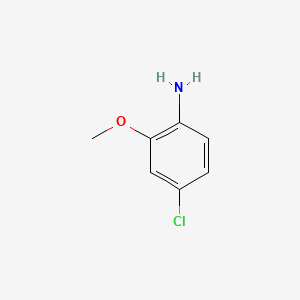 Chemical structure of 4-chloro-2-methoxybenzenamine