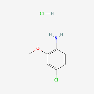 Chemical structure of 4-Chloro-2-methoxyaniline hydrochloride