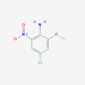 Chemical structure of 4-Chloro-2-methoxy-6-nitroaniline
