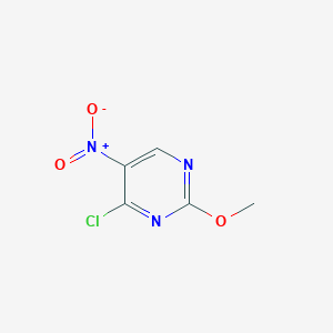 Chemical structure of 4-Chloro-2-methoxy-5-nitropyrimidine
