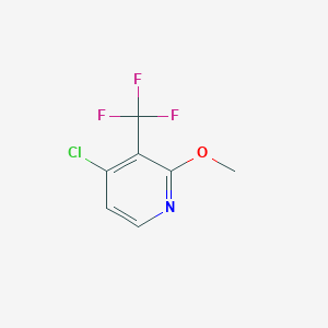 Chemical structure of 4-Chloro-2-methoxy-3-(trifluoromethyl)pyridine
