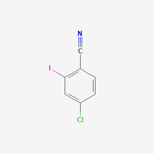 Chemical structure of 4-Chloro-2-iodobenzonitrile