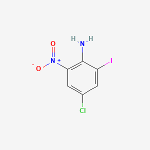Chemical structure of 4-Chloro-2-iodo-6-nitroaniline
