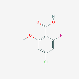 Chemical structure of 4-Chloro-2-fluoro-6-methoxybenzoic acid