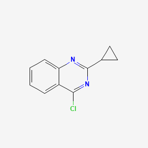 Chemical structure of 4-Chloro-2-cyclopropylquinazoline