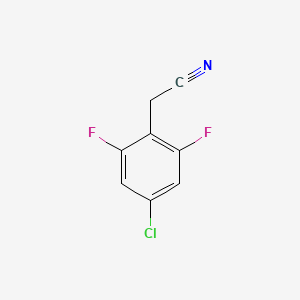 Chemical structure of 4-Chloro-2,6-difluorophenylacetonitrile