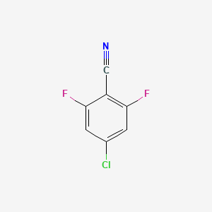 Chemical structure of 4-Chloro-2,6-difluorobenzonitrile