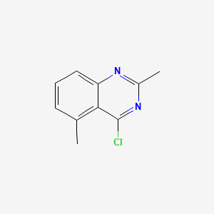 Chemical structure of 4-Chloro-2,5-dimethylquinazoline