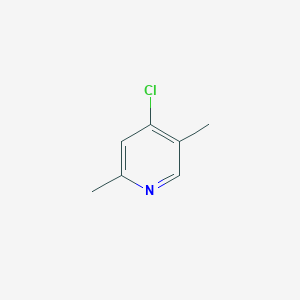 Chemical structure of 4-Chloro-2,5-dimethylpyridine