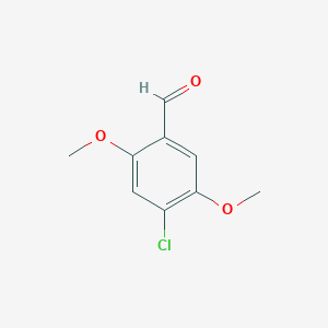 Chemical structure of 4-Chloro-2,5-dimethoxybenzaldehyde