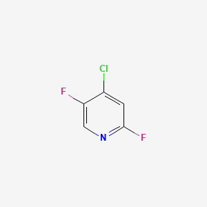 Chemical structure of 4-Chloro-2,5-difluoropyridine