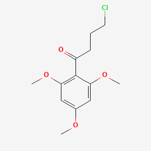 Chemical structure of 4-chloro-2,4,6-trimethoxybutyrophenone