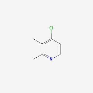 Chemical structure of 4-chloro-2,3-dimethylpyridine