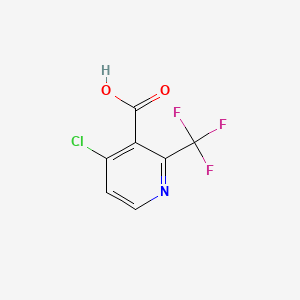Chemical structure of 4-Chloro-2-(trifluoromethyl)nicotinic acid
