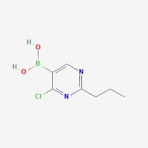 Chemical structure of (4-Chloro-2-propylpyrimidin-5-yl)boronic acid