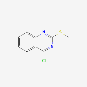Chemical structure of 4-Chloro-2-(methylthio)quinazoline