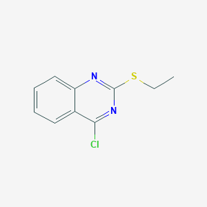 Chemical structure of 4-Chloro-2-(ethylthio)quinazoline