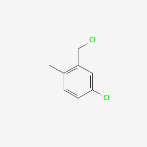 Chemical structure of 4-Chloro-2-(chloromethyl)-1-methylbenzene