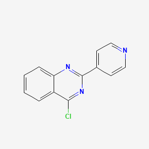 Chemical structure of 4-Chloro-2-(4-pyridinyl)quinazoline