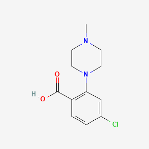 Chemical structure of 4-Chloro-2-(4-methyl-1-piperazinyl)benzoic Acid