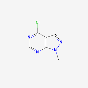 Chemical structure of 4-Chloro-1-methylpyrazolo[3,4-d]pyrimidine
