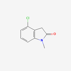 Chemical structure of 4-Chloro-1-methylindolin-2-one