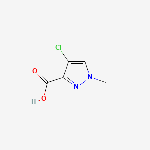 Chemical structure of 4-Chloro-1-methyl-1H-pyrazole-3-carboxylic acid