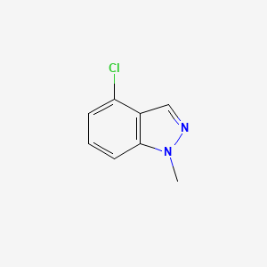 Chemical structure of 4-Chloro-1-methyl-1H-indazole