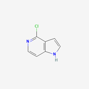 Chemical structure of 4-chloro-1H-pyrrolo[3,2-c]pyridine